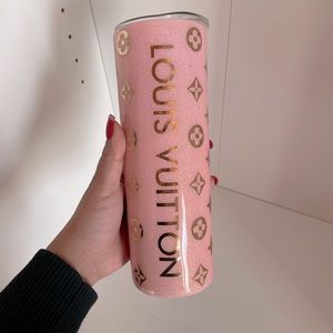 Unique pink and gold tumbler